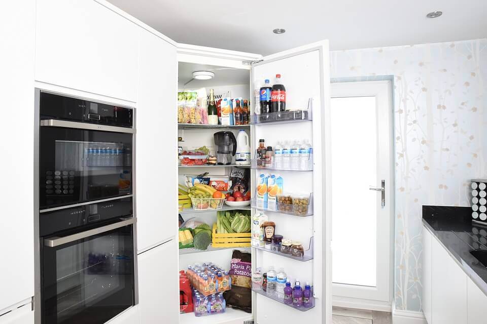 A well-stocked fridge