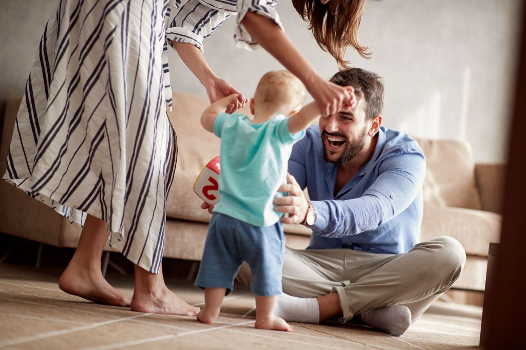 Family with a toddler