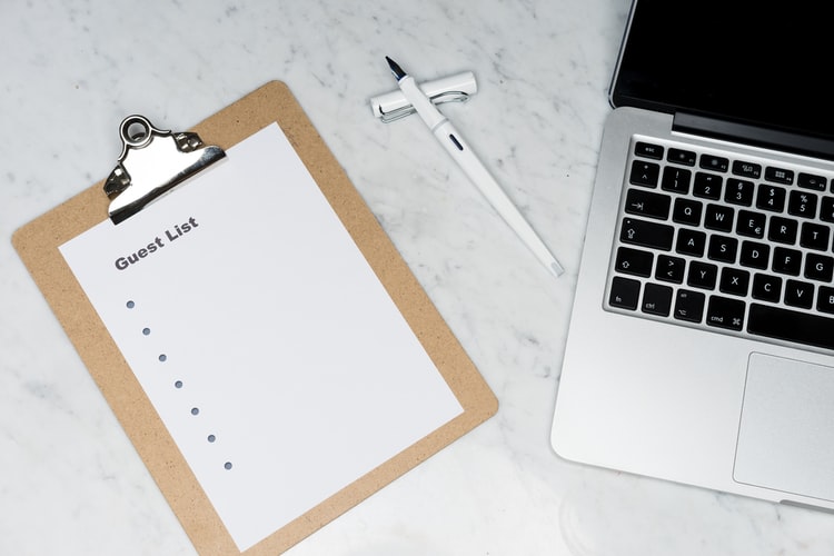 Guestlist and a laptop