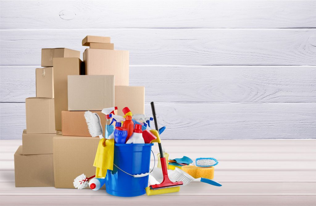 Boxes and sanitizers