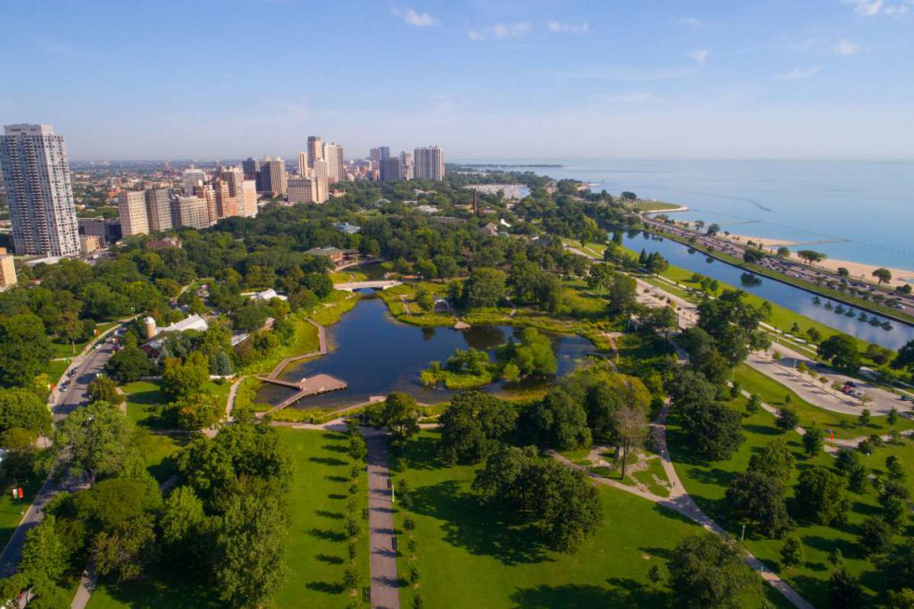 The beautiful parks of Chicago