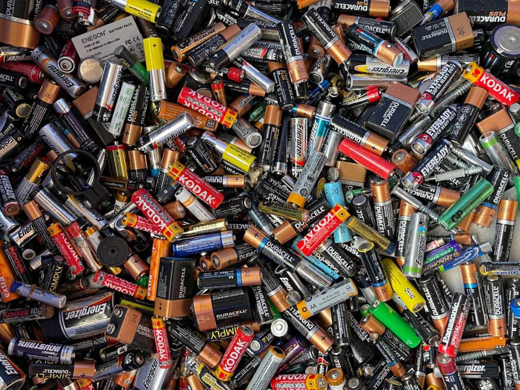 Pile of batteries