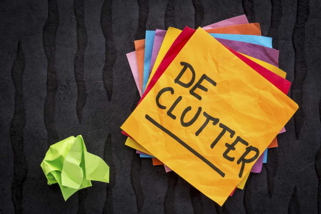Decluttering sticky notes