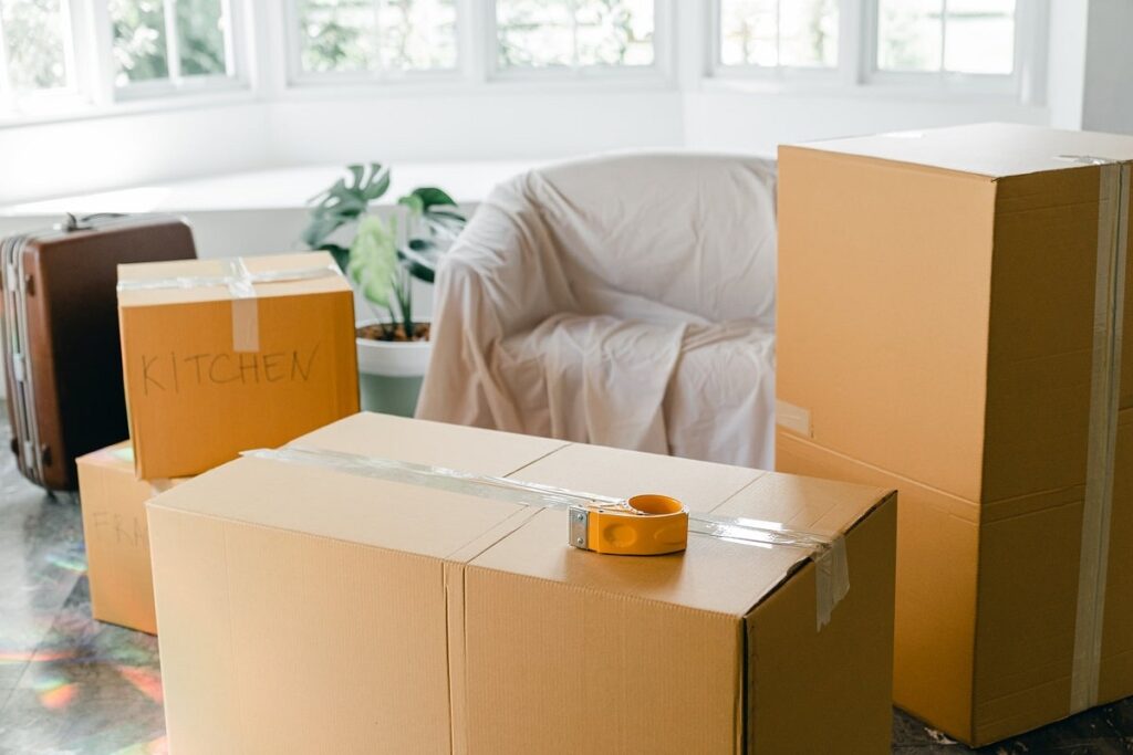 Packed boxes