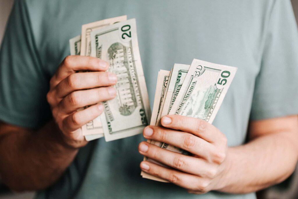 Paying the deposit