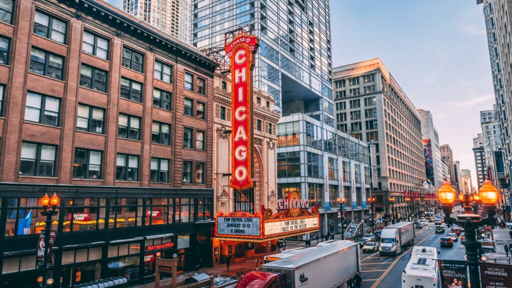 picture of a street in Chicago